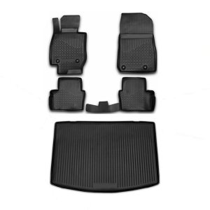 Mazda CX-3 3D Floor-Trunk Mats - Omac - Black - 2016-2021